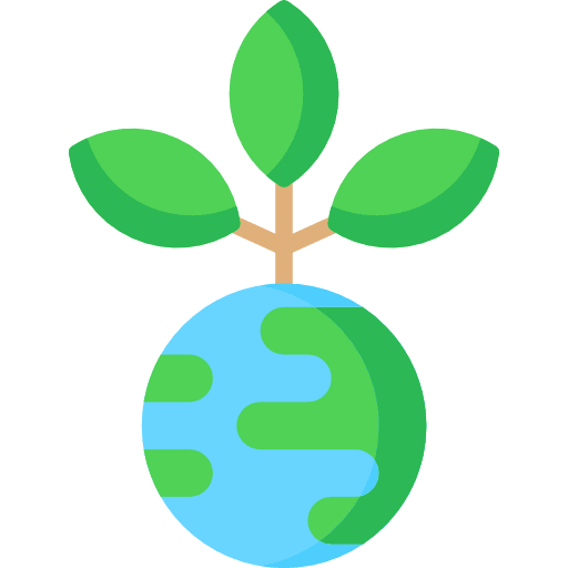 Ecology green earth energy ecologic icon