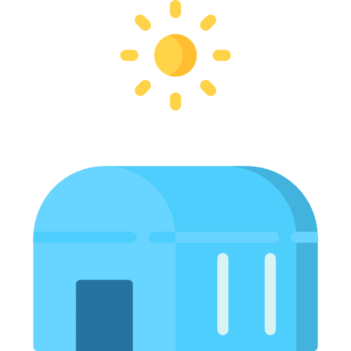 Greenhouse plants sun ecology and environment icon