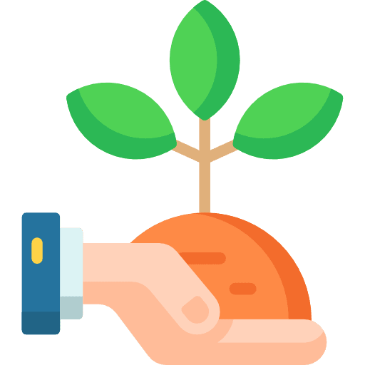Growth ecology and environment money bank icon