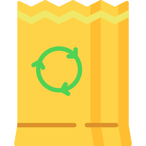 Paper bag container paper bag recycle icon