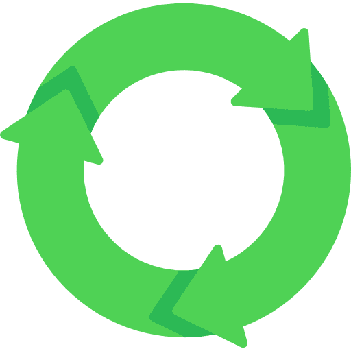 Recycle trash recycling zero waste icon