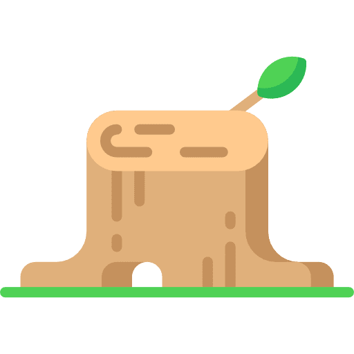 Stump nature stump botanical icon