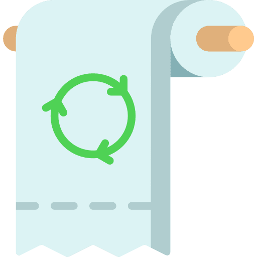 Toilet paper ecology and environment toilet cleaning icon