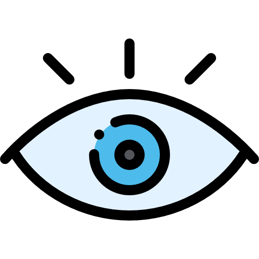 Eye ophthalmology visible interface icon