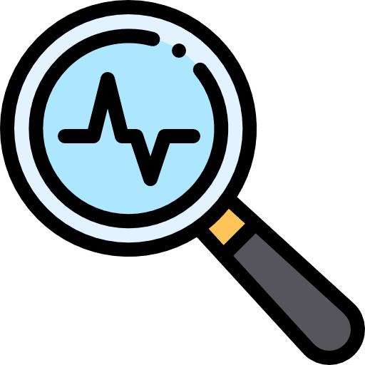 Loupe chart seo and web ui icon