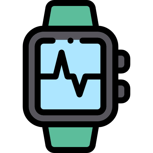 Smartwatch cardiogram sports and competition smartwatch icon