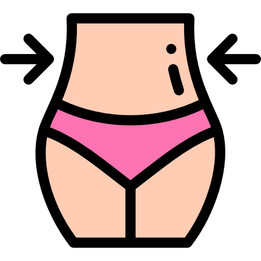 Waist abs abdomen waist icon