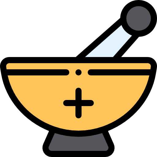 Mortar herbs herb leaf icon