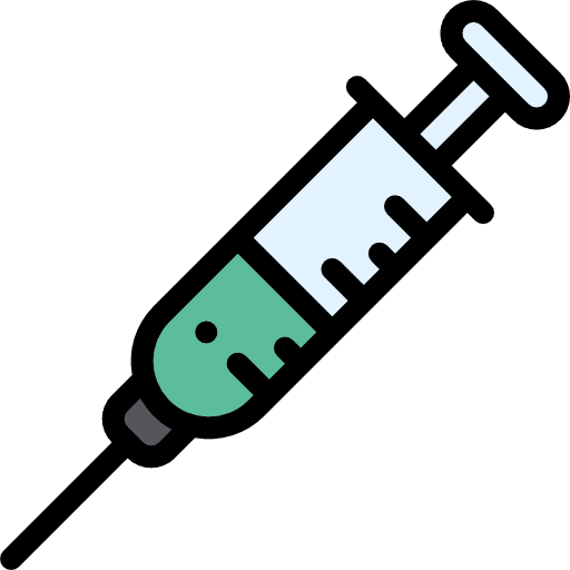 Syringe medical healthcare and medical syringes icon