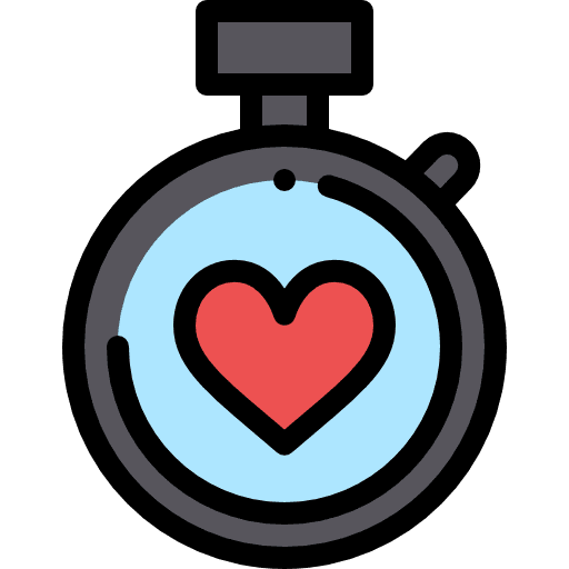 Stopwatch interface healthcare and medical wellness icon
