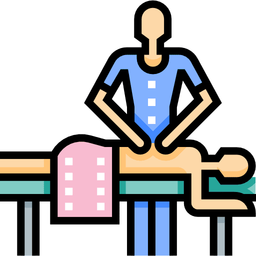 Massage treatments body healthcare and medical icon