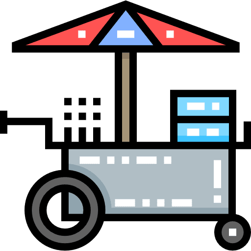 Stall thai stand food and restaurant icon