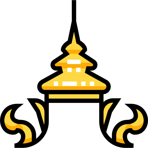 Thai clothes hat typical icon