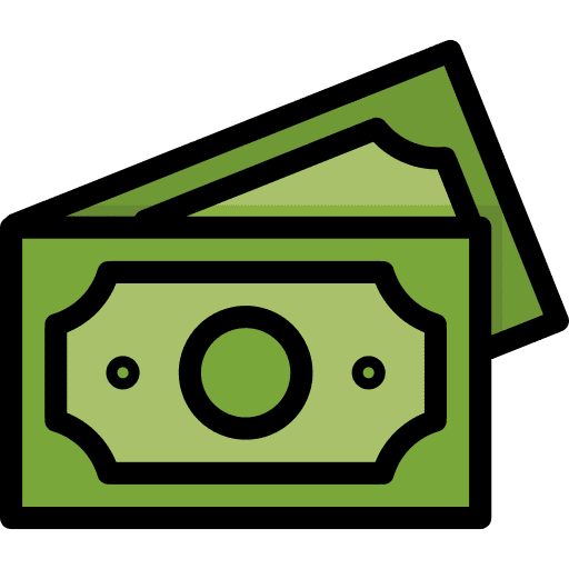 Money money notes business and finance icon