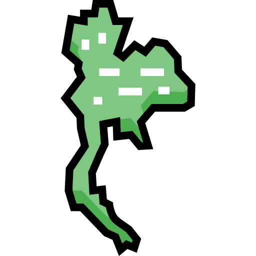 Thailand map thailand asia icon