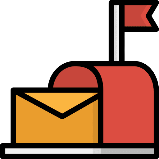 Mailbox buildings letterbox mail icon