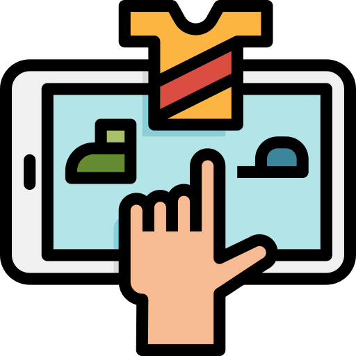 Online shop shopping store commerce and shopping online store icon