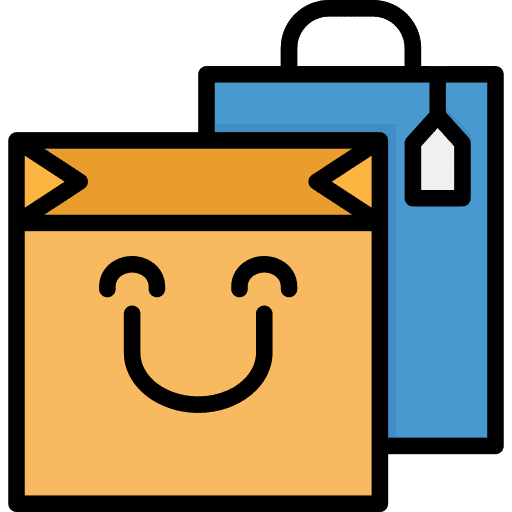 Shopping bag online store commerce online shop icon