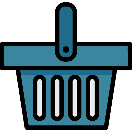 Shopping basket commerce online shop online store icon