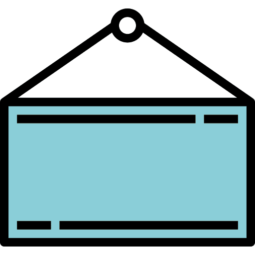 Sign signaling business signal icon