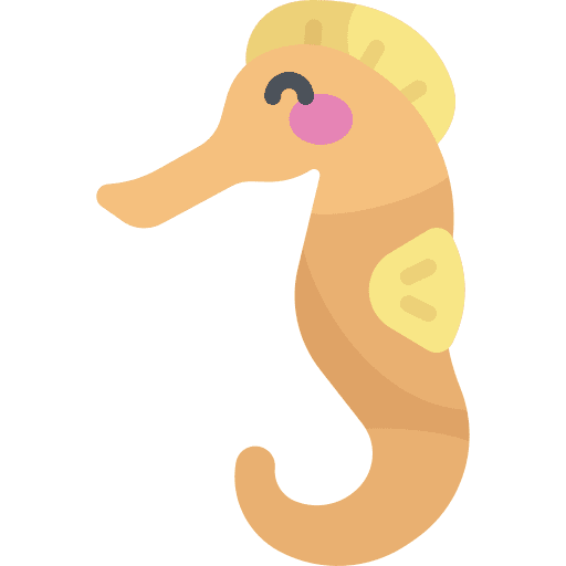 Seahorse aquarium animal animals icon