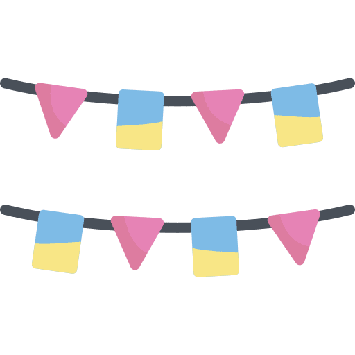 Garlands garland party fun icon