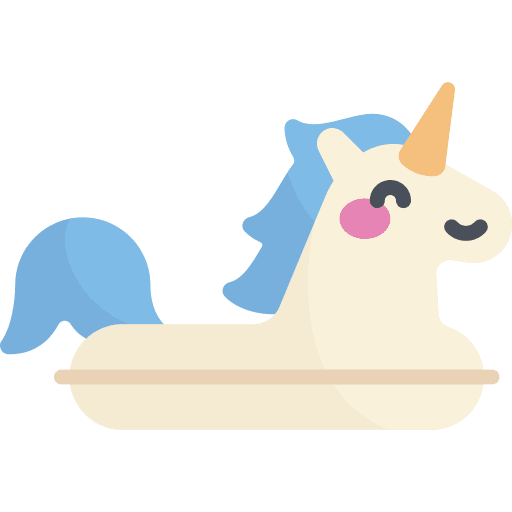 Rubber ring rubber ring life preserver unicorn icon