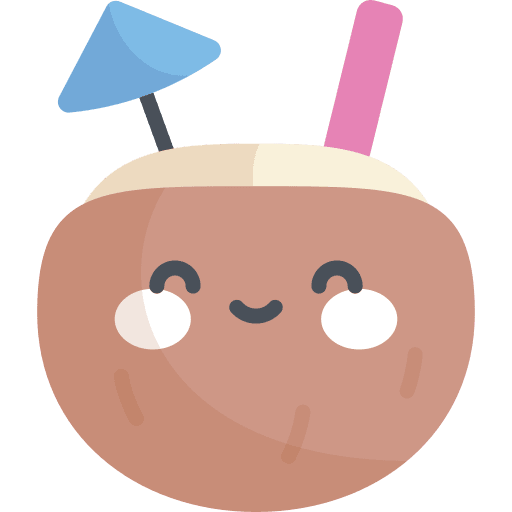 Cocktail holidays alcoholic drinks coconut drink icon