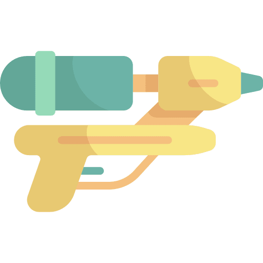 Water gun kid and baby holidays water gun icon