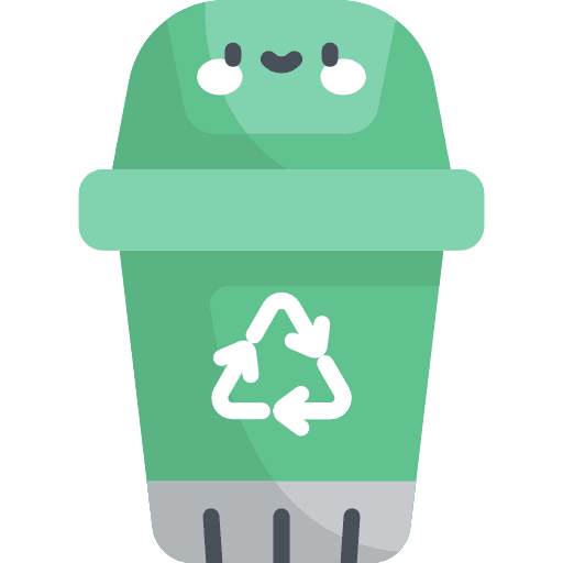 Recycle bin zero waste ecology and environment basket icon