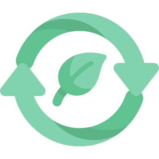 Reuse arrows ecologic recycling icon