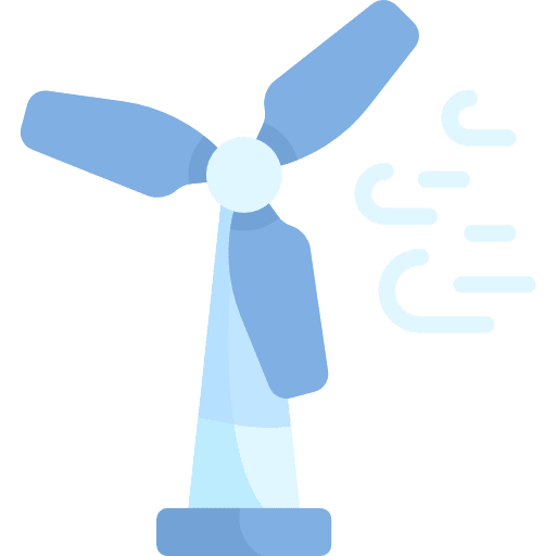 Wind turbine ecology and environment energy wind turbine icon