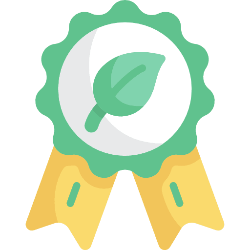Badge ecologic nature leaf icon