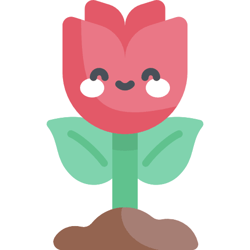 Flower blossom petals farming and gardening icon