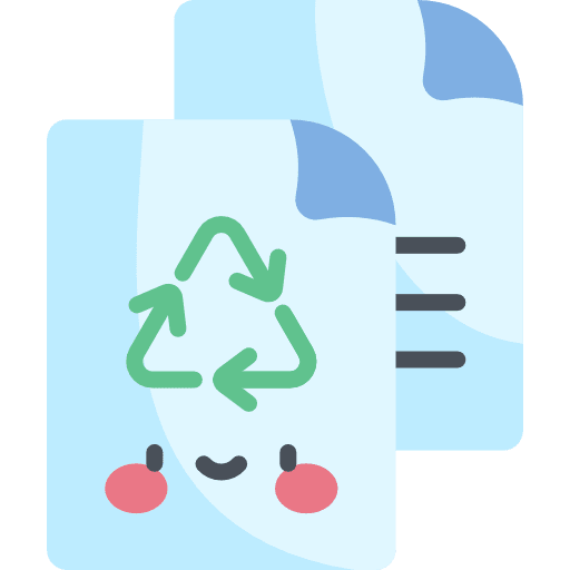 Paper recycle eco paper recycle paper icon