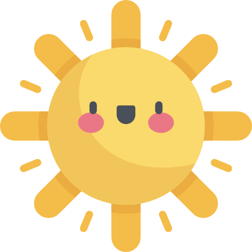 Sun warm weather sun icon