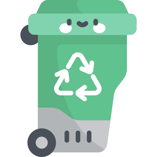 Recycle bin trash recycling bin can icon