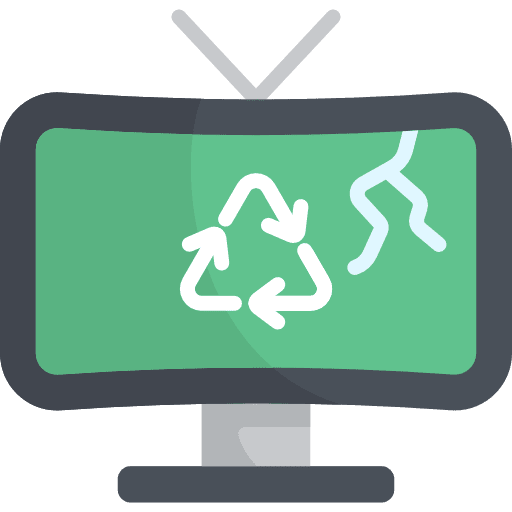 Television television recycling electronics icon
