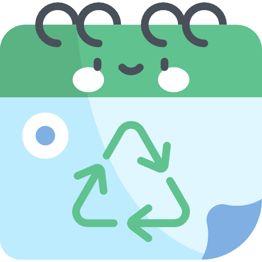 Calendar calendar ecology recycle icon
