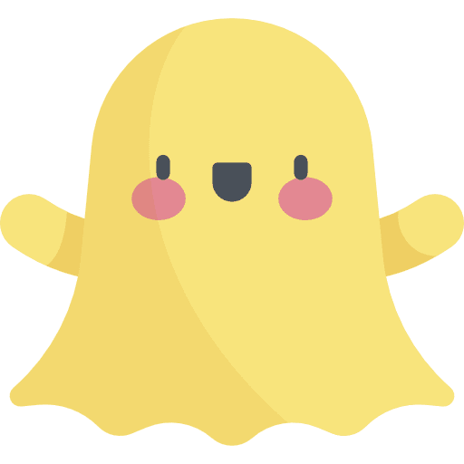 Ghost phantom spooky horror icon