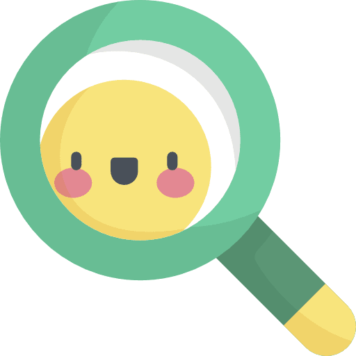 Search smiley searching happy icon