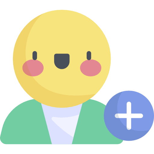 Add user smileys person signup icon