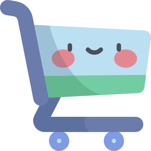 Shopping cart commerce and shopping trolley shopping store icon