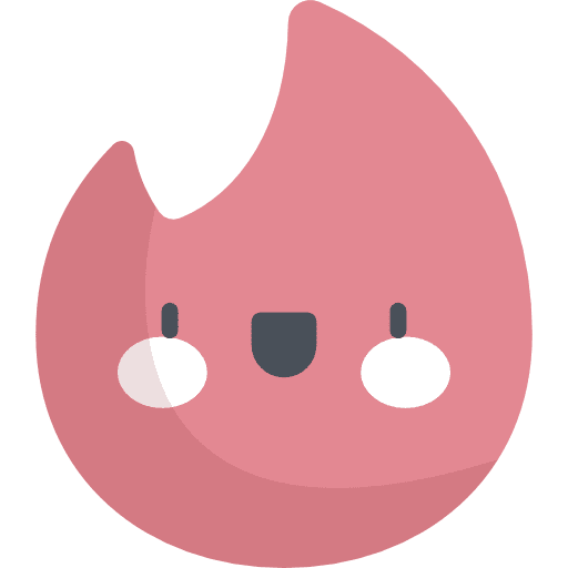 Tinder logotype fire website icon