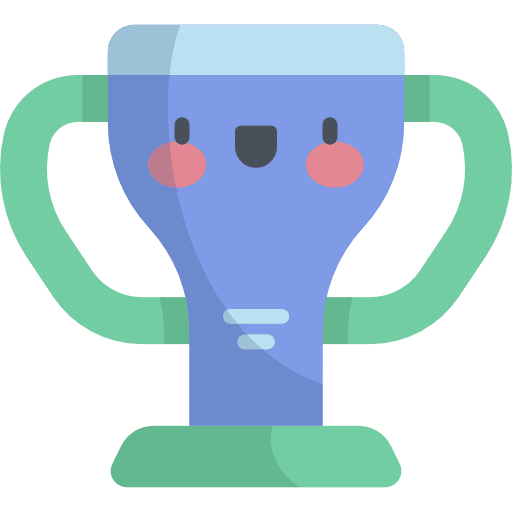 Trophy winner sports and competition cup icon