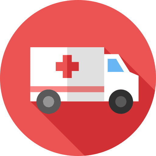 Ambulance emergency automobile medical icon
