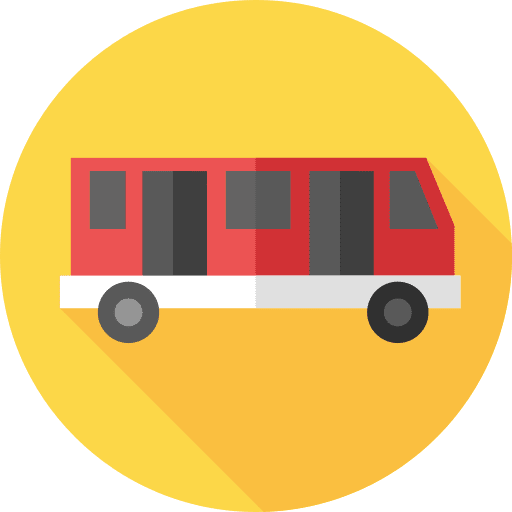 Bus public transport bus transportation icon