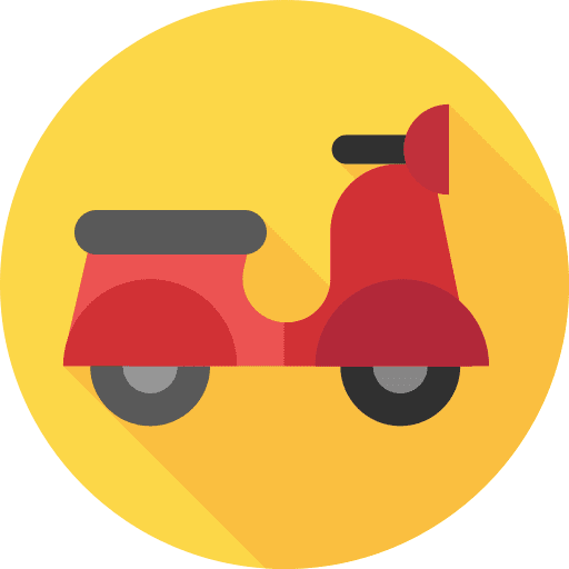 Motorbiking motorbike vespa transportation icon