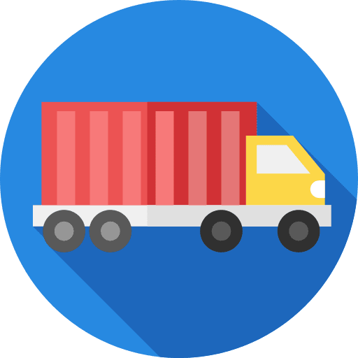 Trailer truck transportation trailer icon