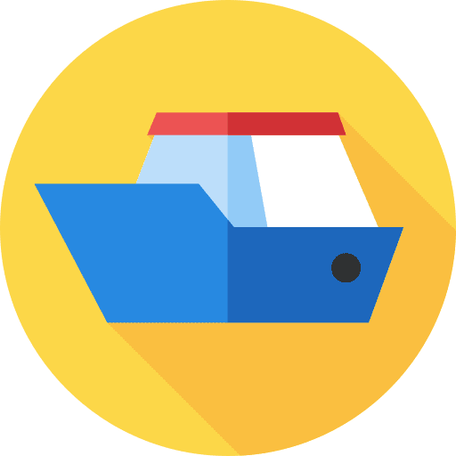 Boat distribution boat global distribution icon